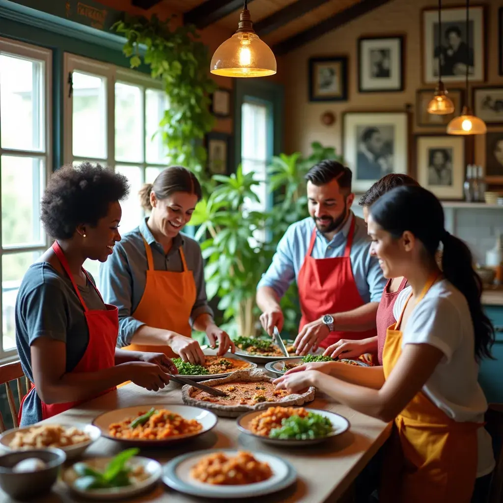 Дегустация креольских блюд в ресторане с атмосферой Нового Орлеана.